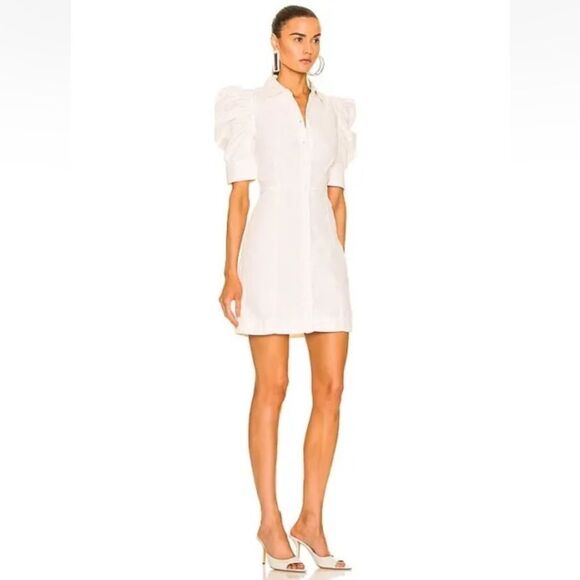 FRAME Gillian Puff Sleeve Mini Dress - Picture 5 of 13